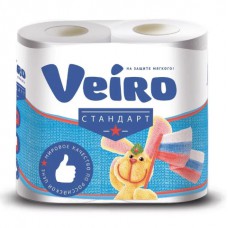 Бумага туалетная двухслойная Veiro 4рулона