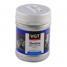 Эмаль водно-дисперсионная акриловая VGT 1179 универсальная металлик серебро, 0.23кг Эмаль водно-дисперсионная акриловая VGT 1179 универсальная металлик серебро, 0.23кг