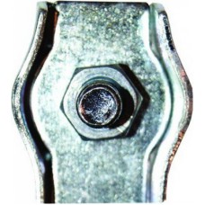 Зажим для стальных канатов 6мм, одинарный, оцинкованный (уп20шт)   