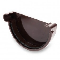 Заглушка левая 130мм ПВХ коричневая Заглушка левая 130мм ПВХ коричневая