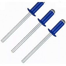 Заклепки 4*10 алюминий/сталь RAL5005 синий (50шт) Заклепки 4*10 алюминий/сталь RAL5005 синий (50шт)